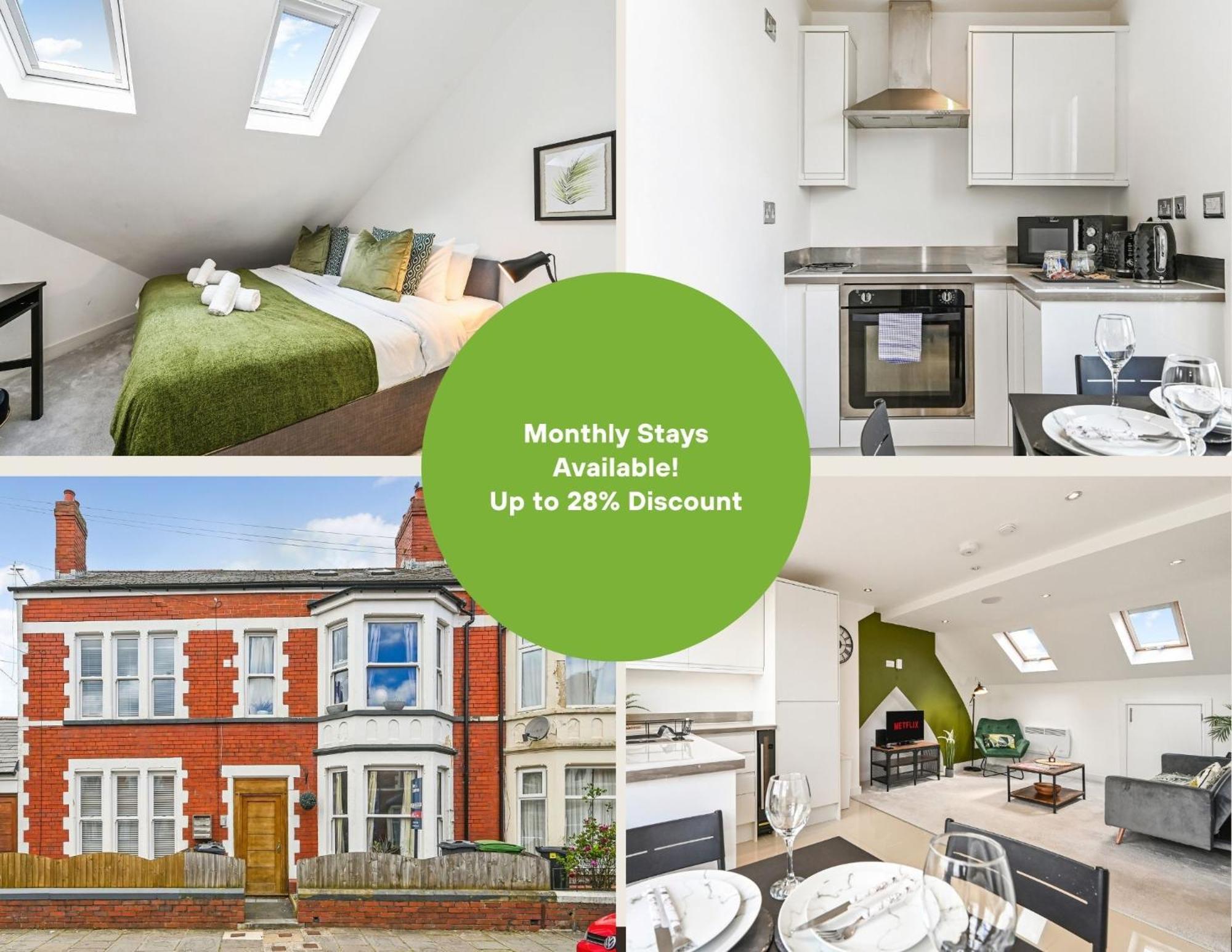 Family 1 Bed Apt Near Cardiff City Centre, Free Parking, Quiet, Secure Neighbourhood Luaran gambar